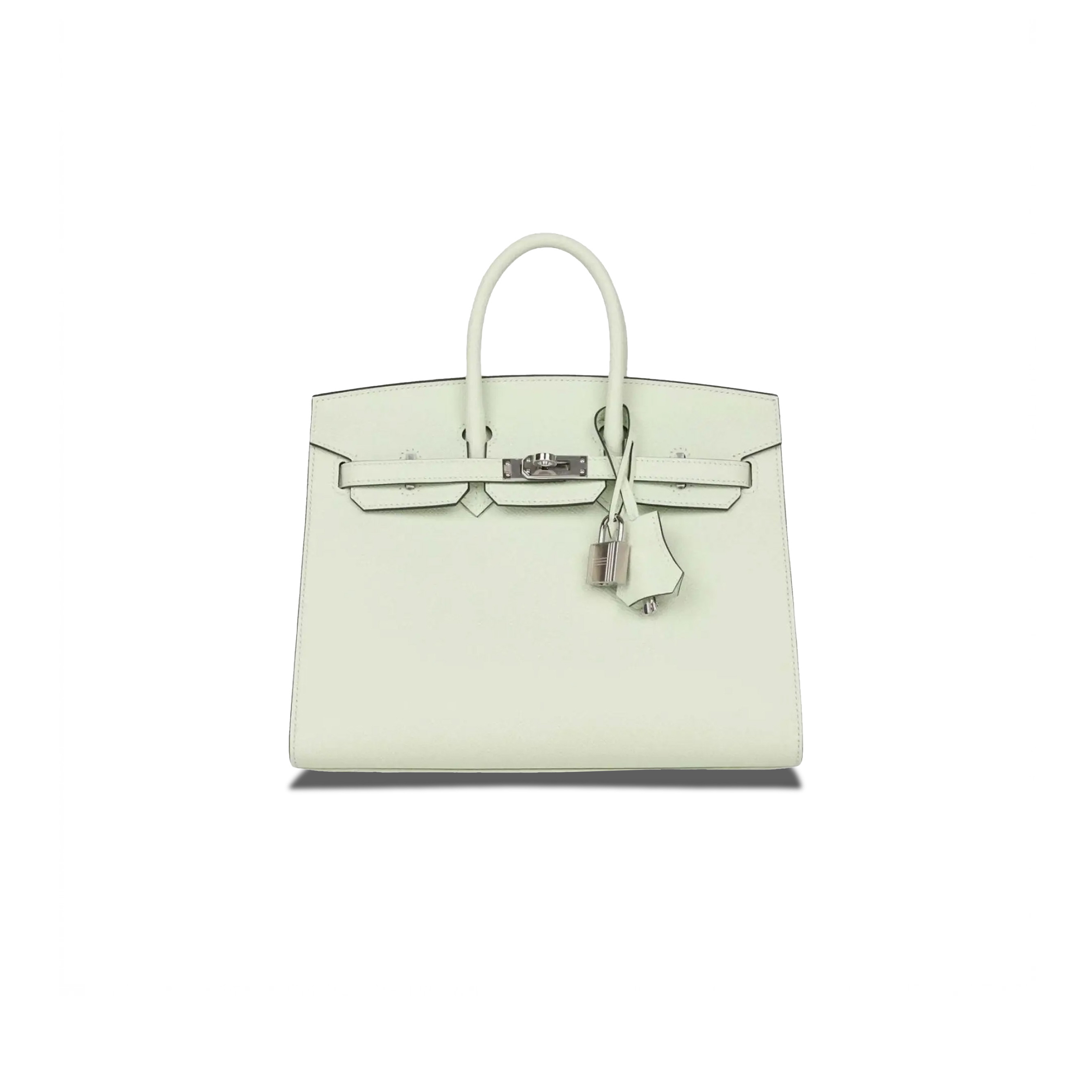 HERMÈS MASTER BIRKIN 25 SWIFT LEATHER BUBBLE GREEN SILVER BUCKLE BAG H049362CK01 (25*20*13cm)